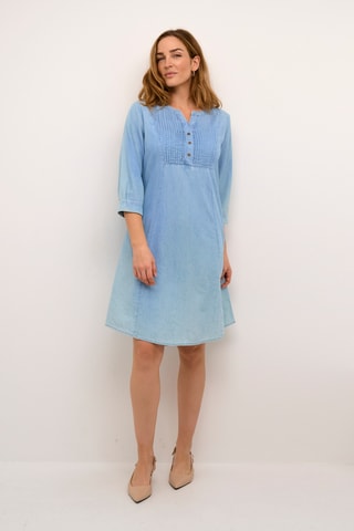 Vestido estilo patinadora de ganga - Azul-claro