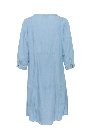 Vestido estilo patinadora de ganga - Azul-claro