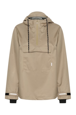 Impermeável com capuz - Bege