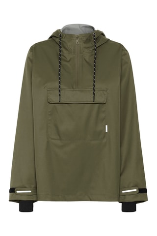 Impermeável com capuz - Caqui