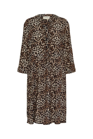 Vestido estilo patinadora - Castanho