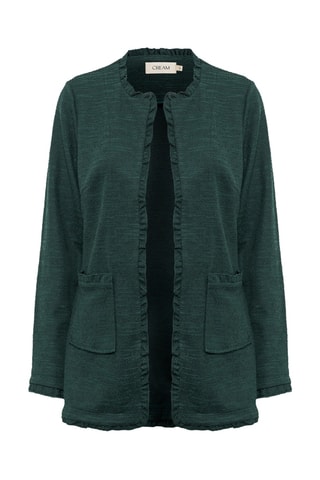 Casaco de malha - Verde-escuro mesclado