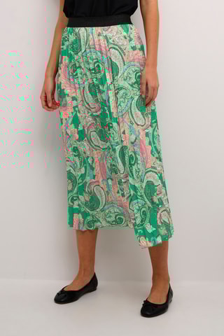 Saia plissada - Verde