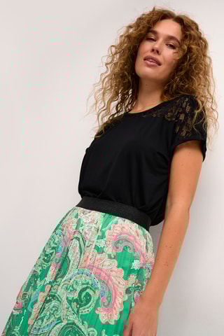 Saia plissada - Verde