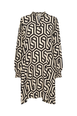 Vestido-camisa - Preto e branco