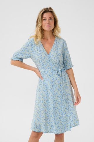 Vestido traçado - Azul-claro