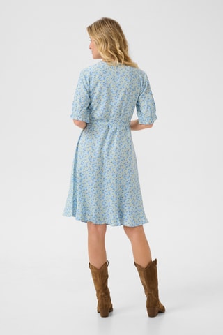 Vestido traçado - Azul-claro