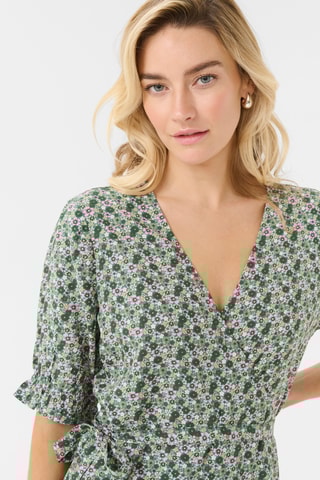 Vestido traçado - Verde