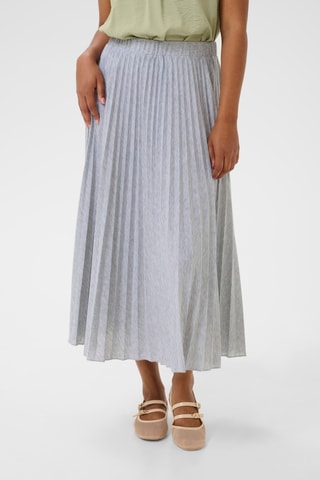 Saia plissada - Cinzento mesclado