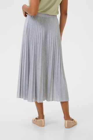 Saia plissada - Cinzento mesclado