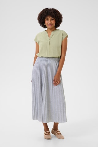 Saia plissada - Cinzento mesclado