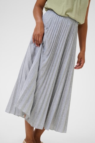 Saia plissada - Cinzento mesclado
