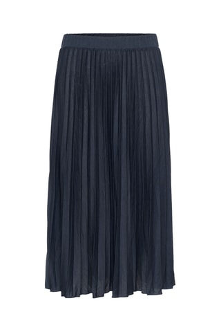 Saia plissada - Azul-marinho