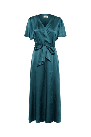 Vestido traçado - Azul-petróleo