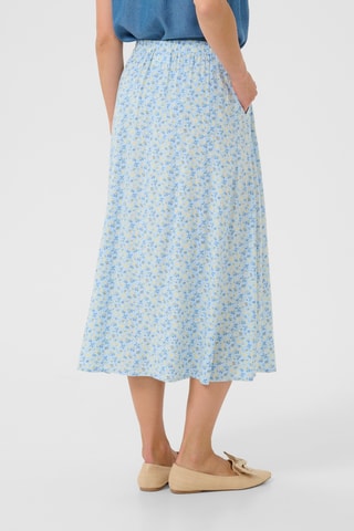 Saia midi - Azul-claro