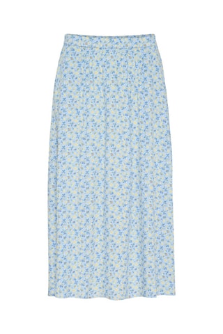 Saia midi - Azul-claro