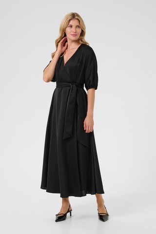 Vestido traçado - Preto
