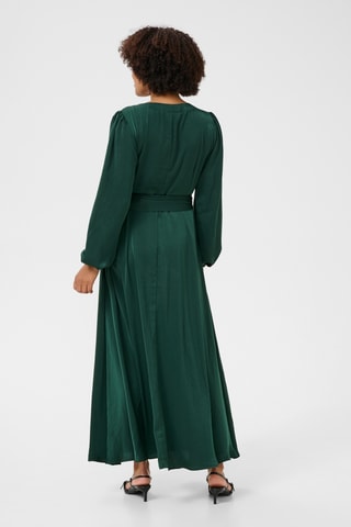 Vestido traçado - Verde-escuro