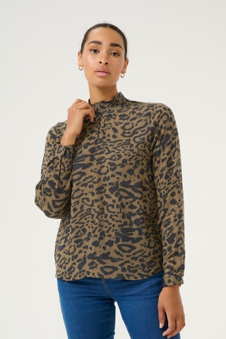 Blusa - Castanho e preto