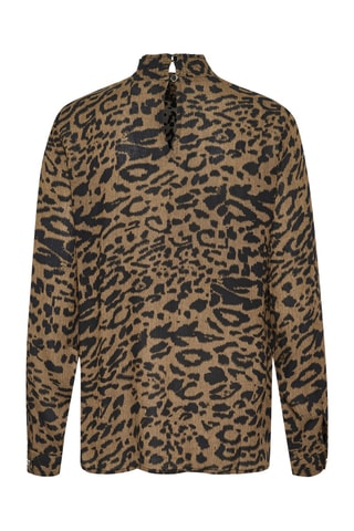 Blusa - Castanho e preto