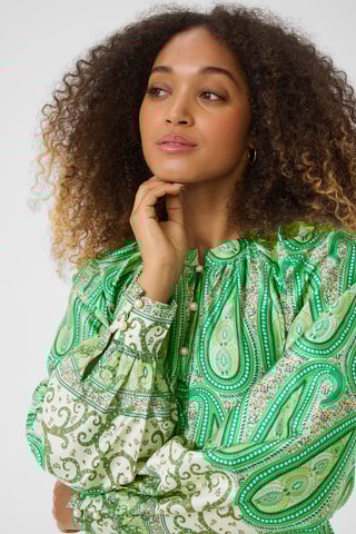 Vestido trapézio - Verde