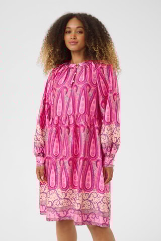 Vestido trapézio - Rosa