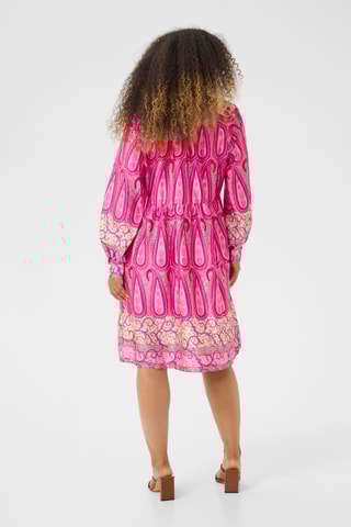 Vestido trapézio - Rosa