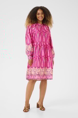 Vestido trapézio - Rosa