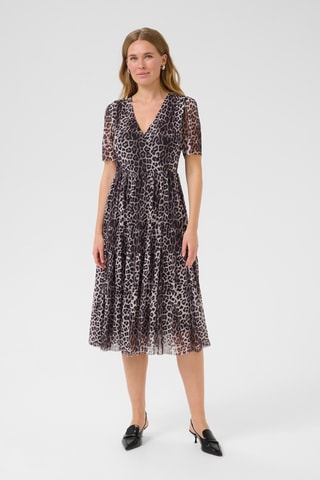 Vestido midi - Castanho