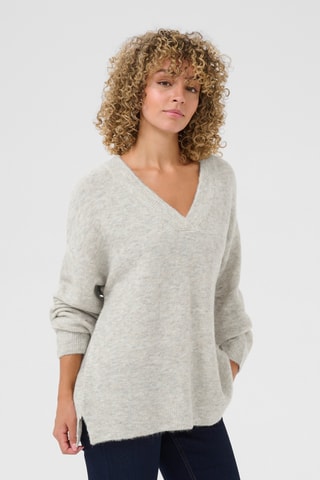 Camisola - Cinzento-claro mesclado