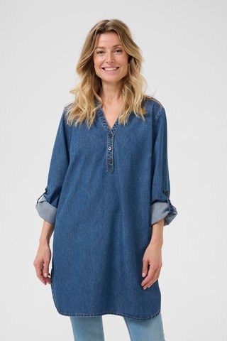 Túnica de ganga - Azul-marinho