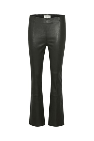 Calças em couro - Preto