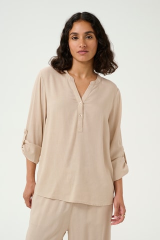 Blusa em linho - Bege