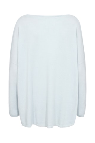 Camisola em lã e caxemira - Azul-claro