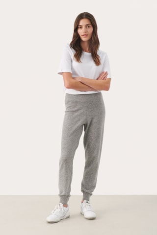 Calças de fato de treino em caxemira - Cinzento mesclado