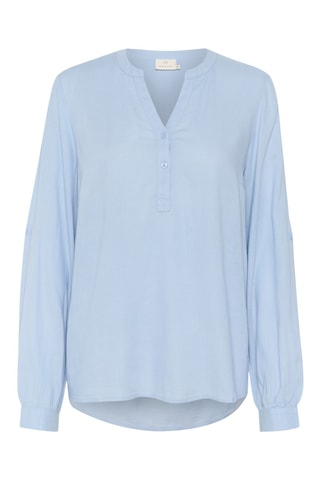 Blusa em linho - Azul-claro