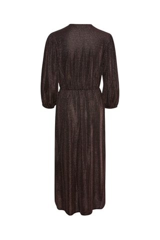 Vestido traçado - Castanho mesclado