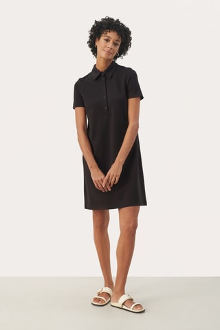 Vestido-polo - Preto