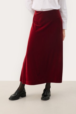 Saia comprida - Bordô