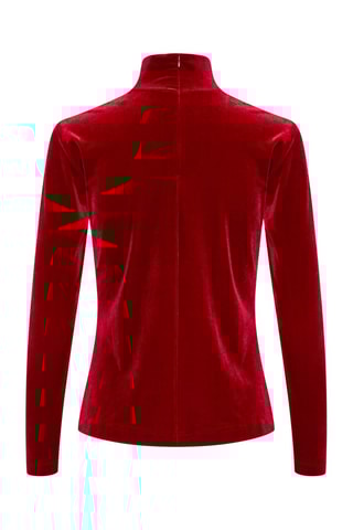 Camisola interior em veludo - Vermelho