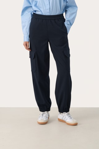 Calças cargo - Azul-marinho