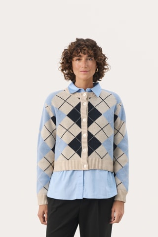 Casaco em lã e caxemira - Bege