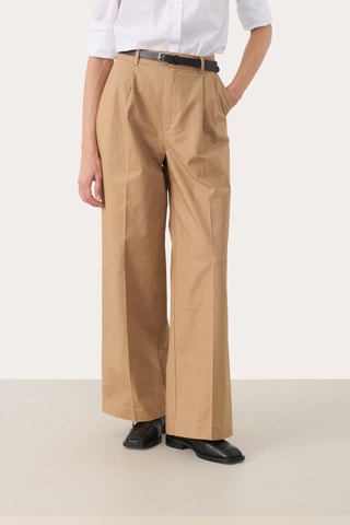 Calças wide legs - Bege