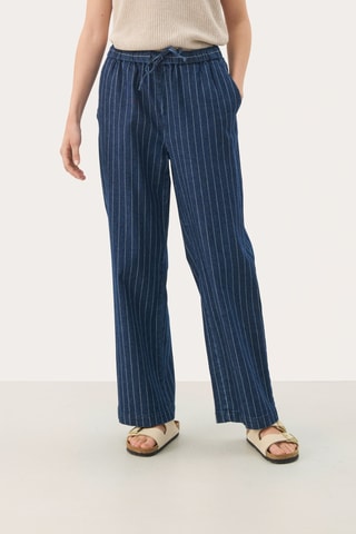 Calças - Azul-escuro