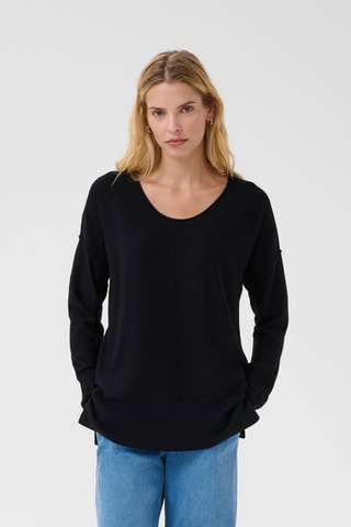 Camisola de lã - Preto