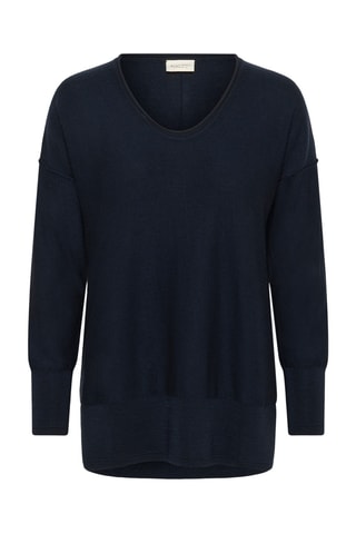 Camisola de lã - Azul-marinho