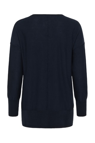 Camisola de lã - Azul-marinho