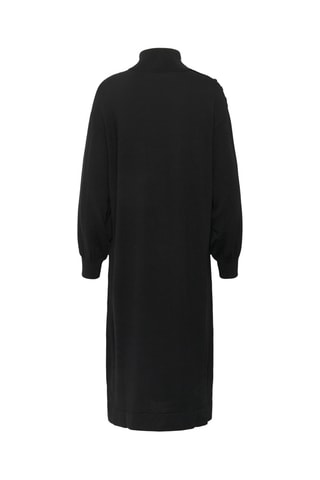 Vestido-camisola em lã - Preto