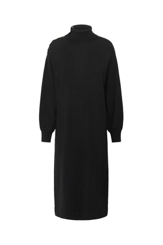 Vestido-camisola em lã - Preto