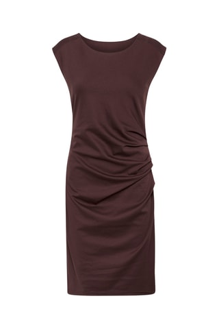 Vestido direito - Castanho